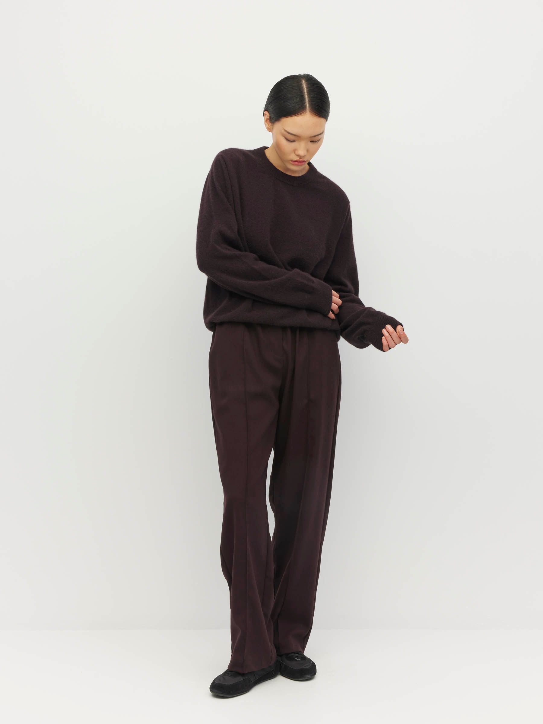 Dion Crew (Perino Knit) Plum