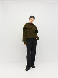 Drape Scarf (Perino Knit) Forest