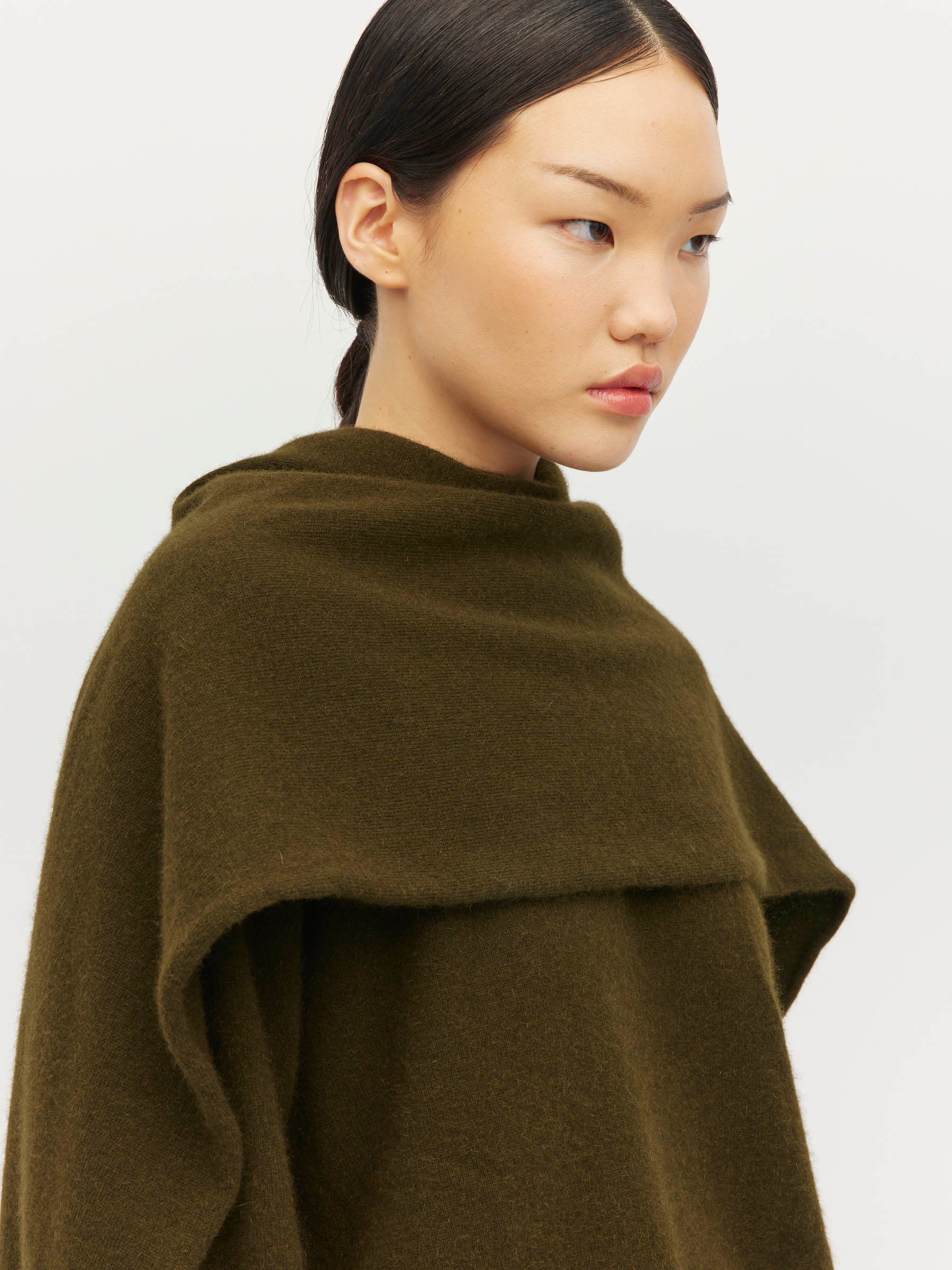 Drape Scarf (Perino Knit) Forest