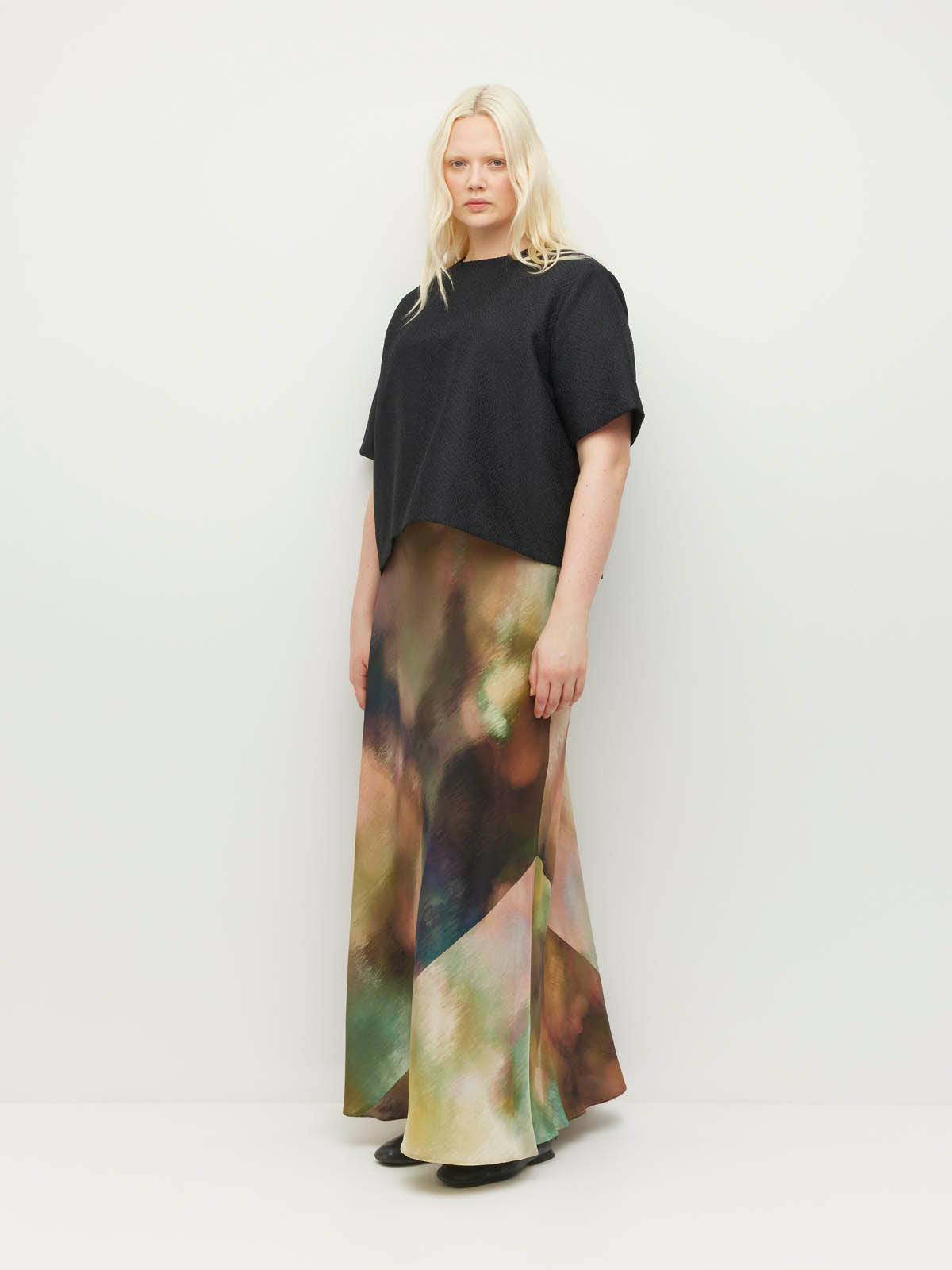 Arielle Skirt (Solara Grand Silk CDC) Golden Hour