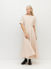 Hudson Dress (Textured Brocade) Blush