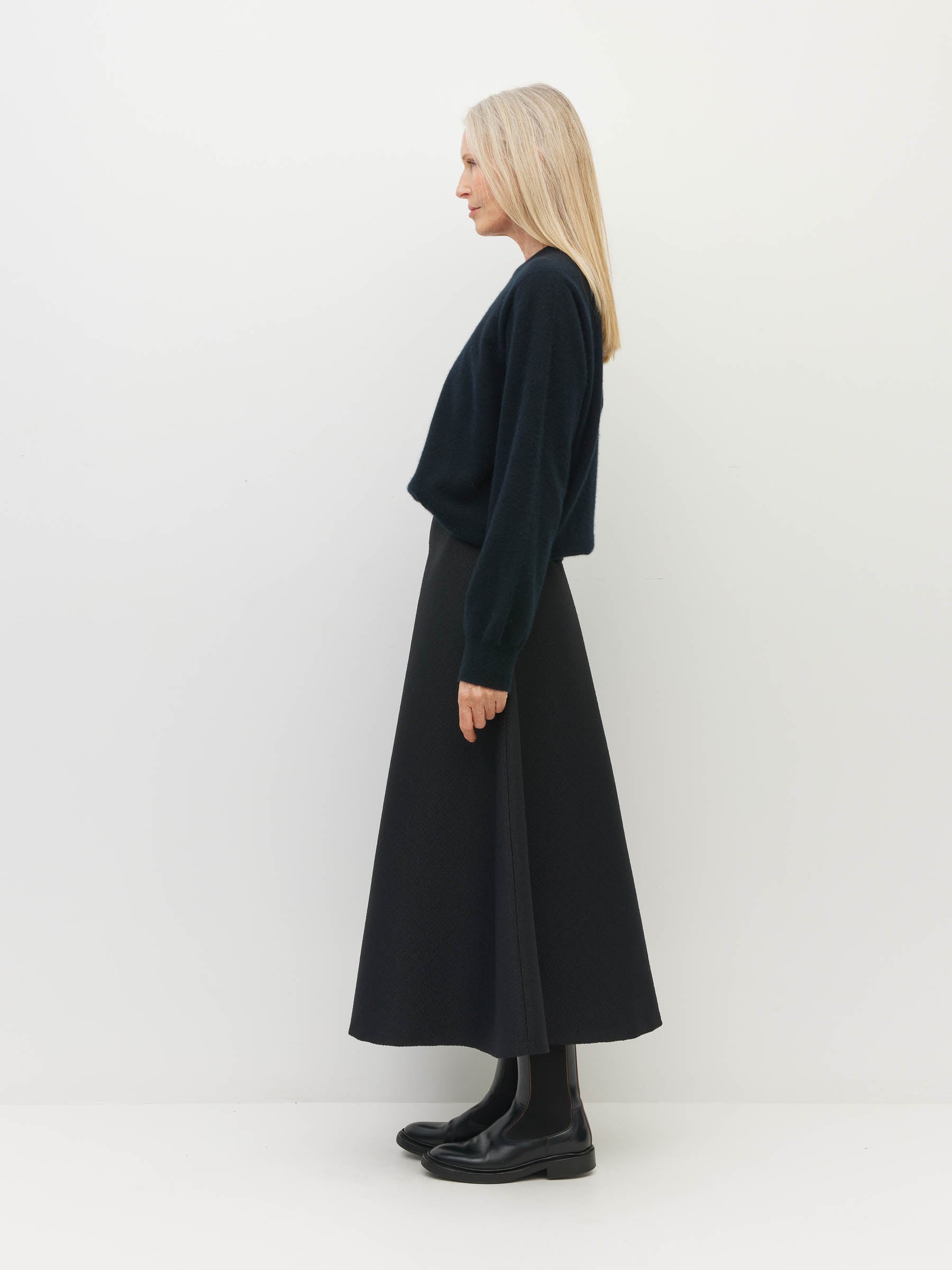 Jazz Skirt (Textured Brocade) Black