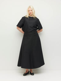 Jazz Skirt (Textured Brocade) Black