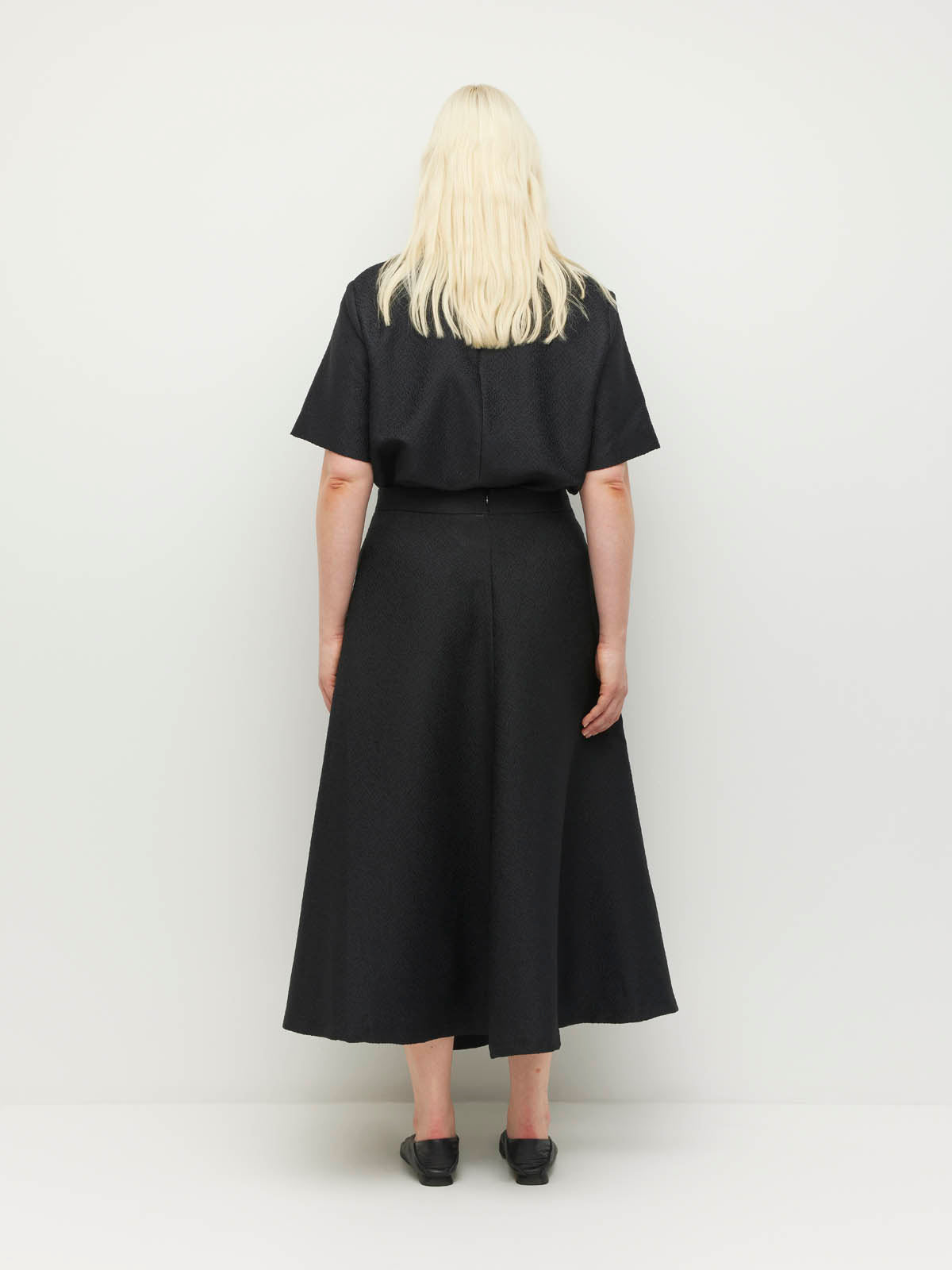 Jazz Skirt (Textured Brocade) Black