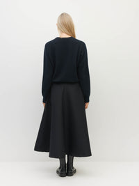 Jazz Skirt (Textured Brocade) Black