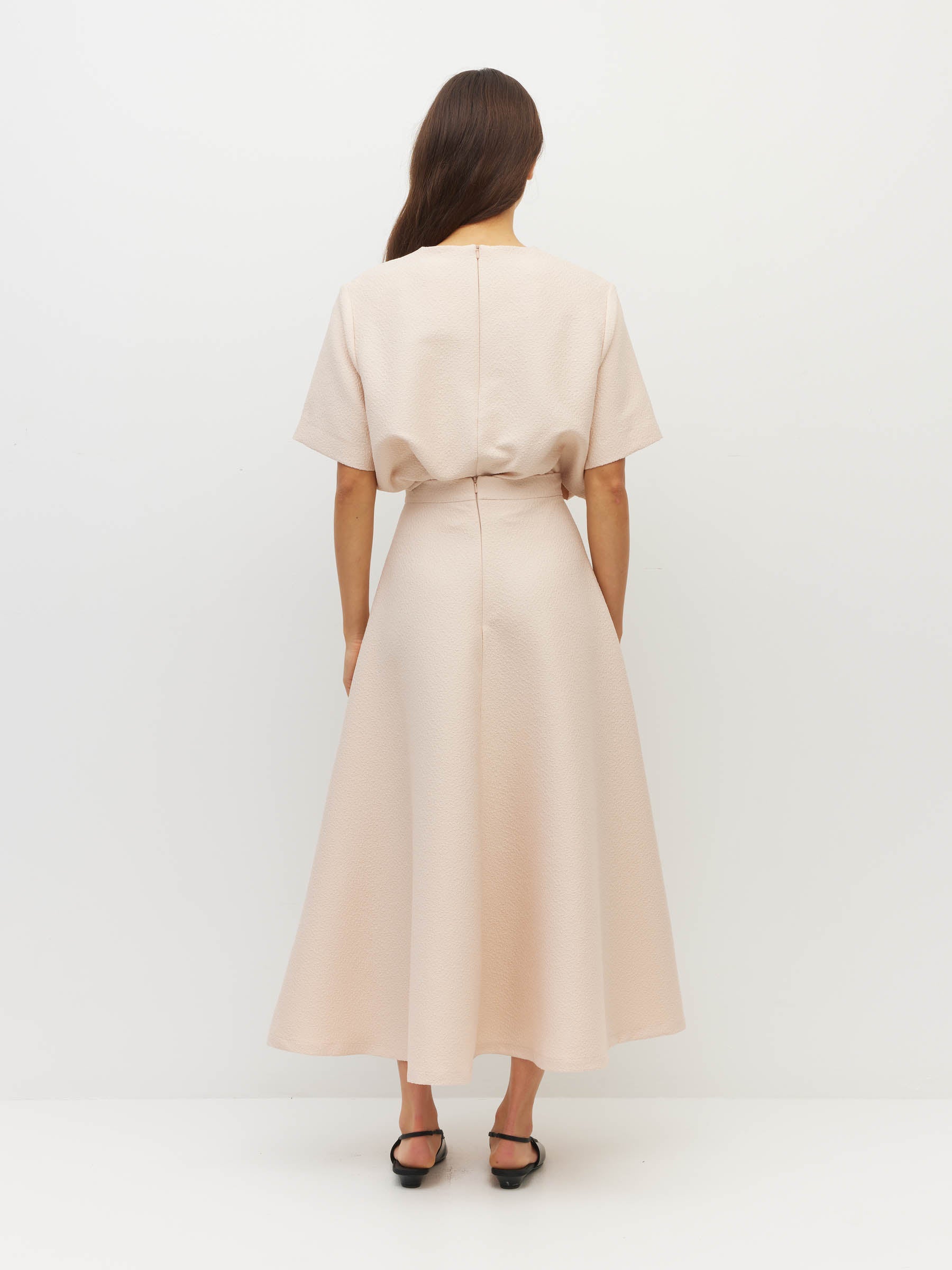 Jazz Skirt (Textured Brocade) Blush