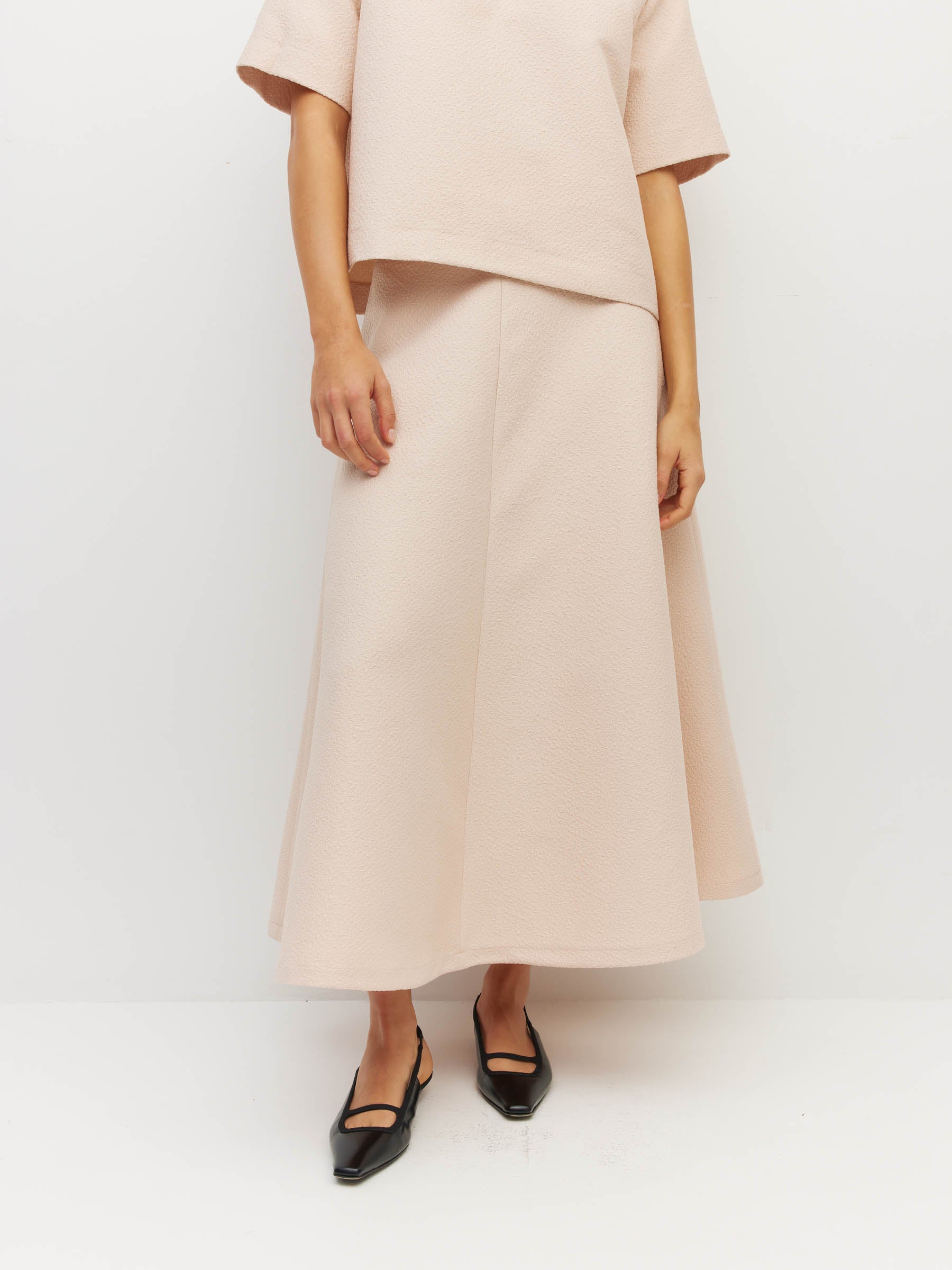 Jazz Skirt (Textured Brocade) Blush