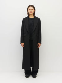 Mantelina Coat (Tech Twill Suiting) Black