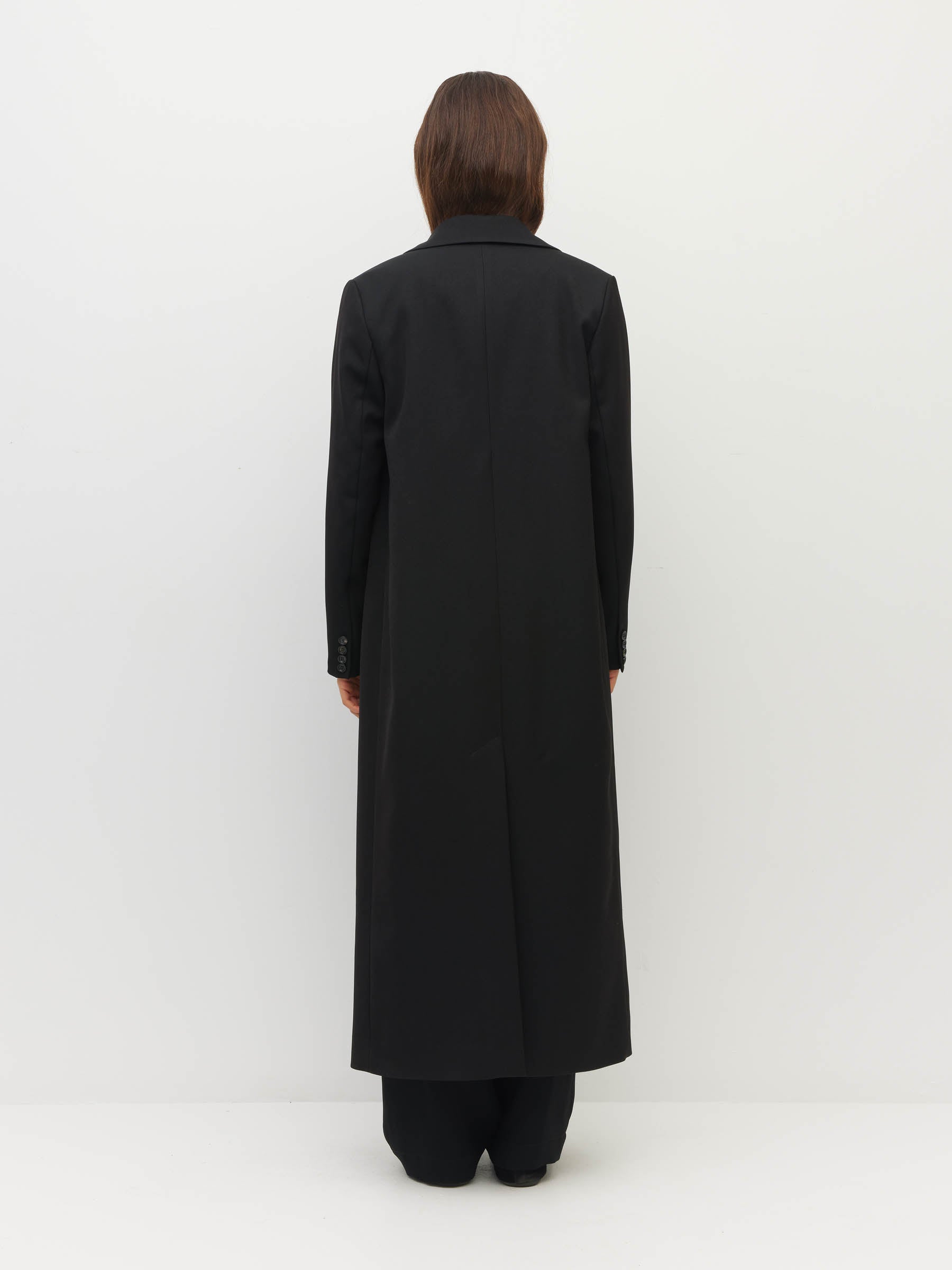 Mantelina Coat (Tech Twill Suiting) Black