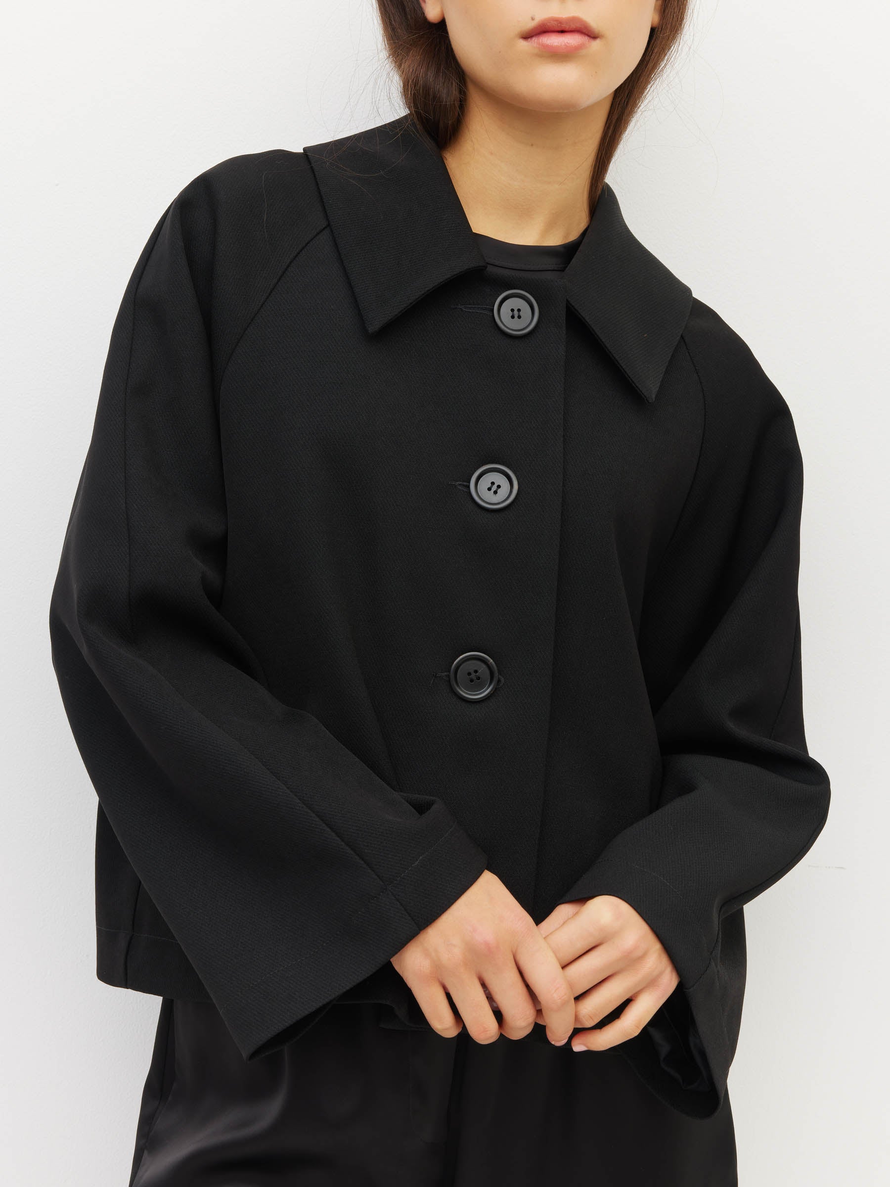 Rafaella Jacket (Tech Twill Suiting) Black