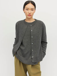 Twin Cardi (Cashmere) Thunder