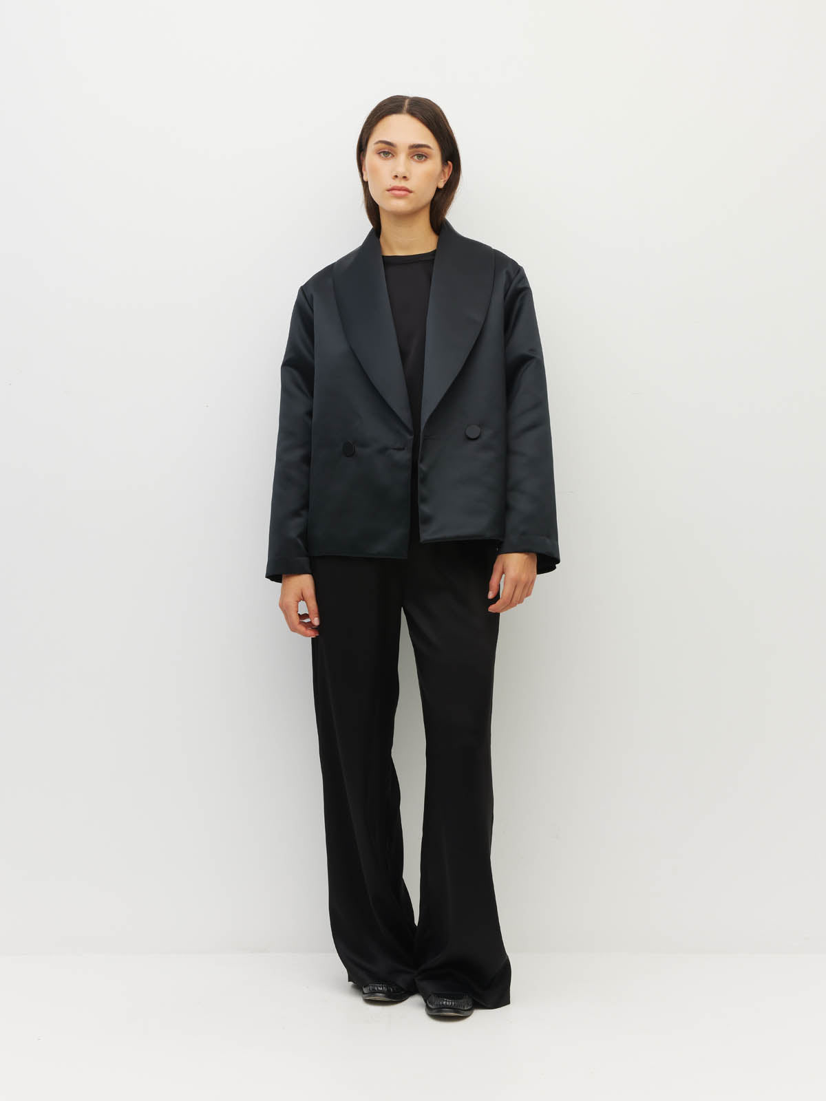 Dinner Jacket (Dressy Satin) Black