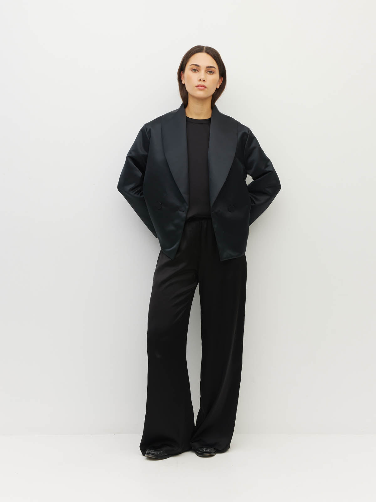 Dinner Jacket (Dressy Satin) Black