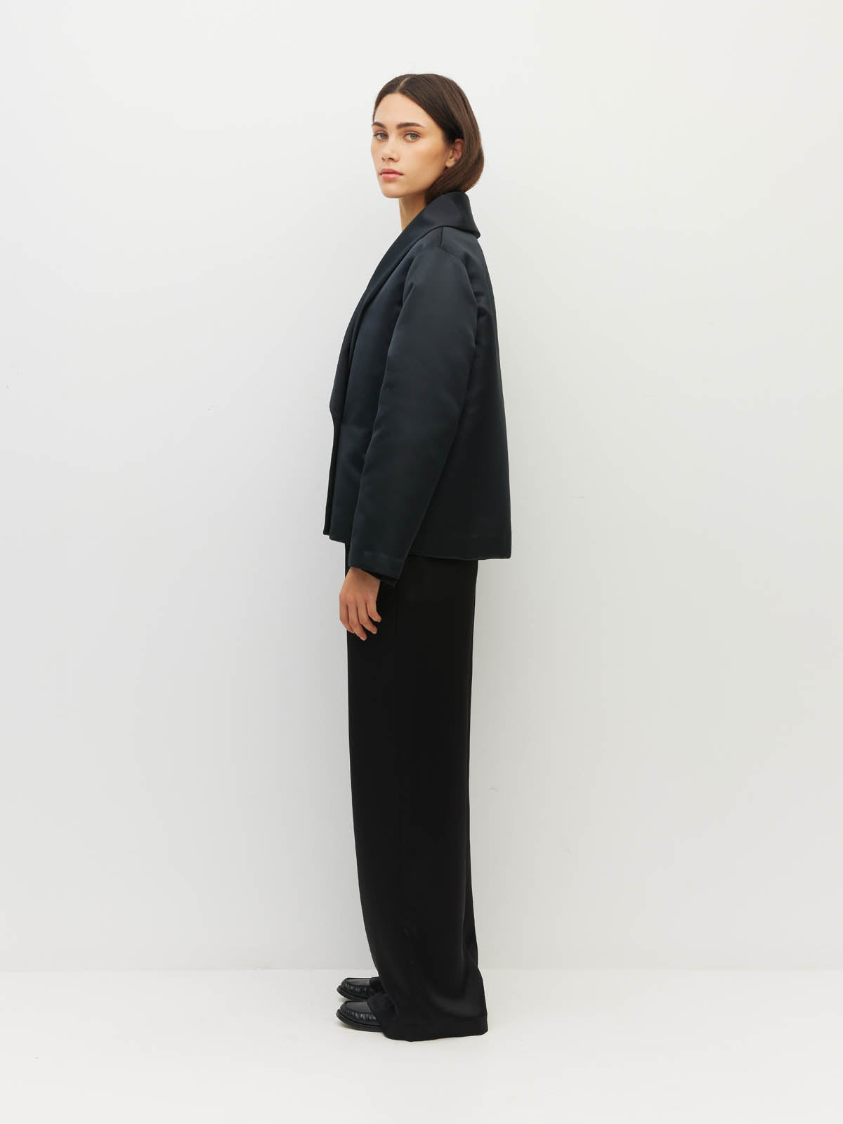 Dinner Jacket (Dressy Satin) Black