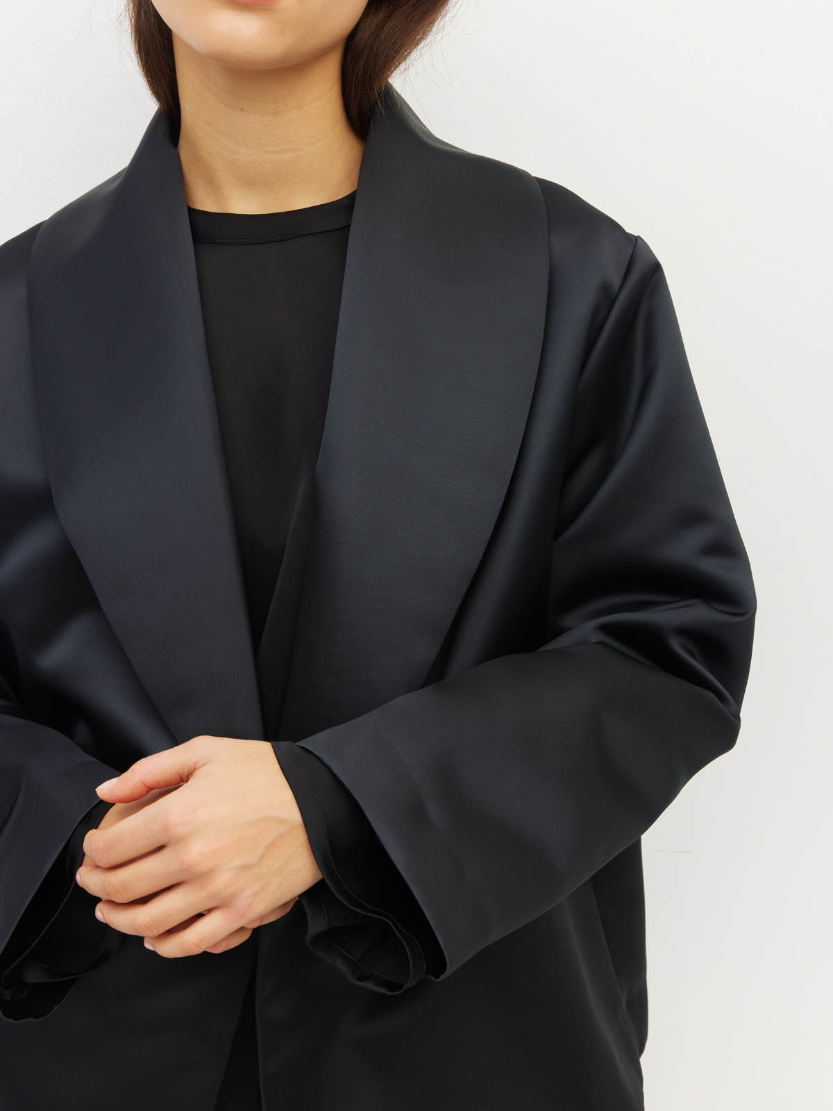 Dinner Jacket (Dressy Satin) Black
