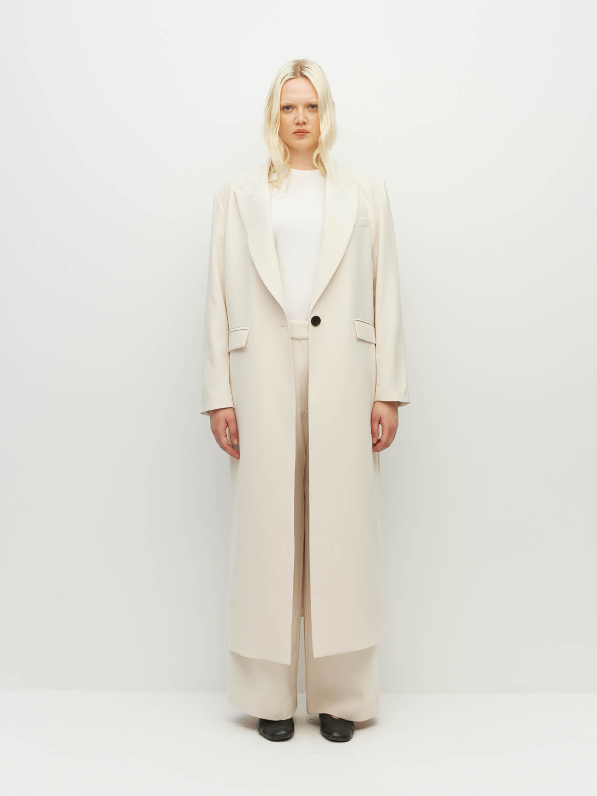 Mantelina Coat (Foundation Suiting 2.0) Milk