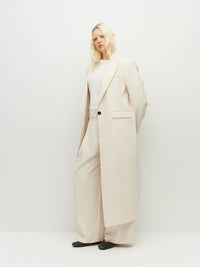 Mantelina Coat (Foundation Suiting 2.0) Milk