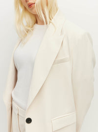 Mantelina Coat (Foundation Suiting 2.0) Milk