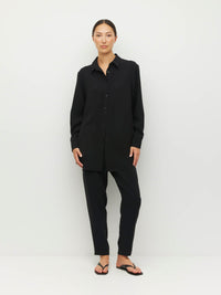 Elina Shirt (Luxe Suiting) Black