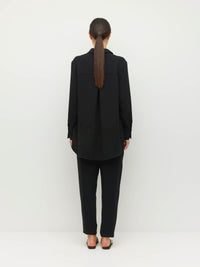 Elina Shirt (Luxe Suiting) Black