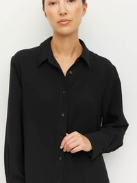 Elina Shirt (Luxe Suiting) Black