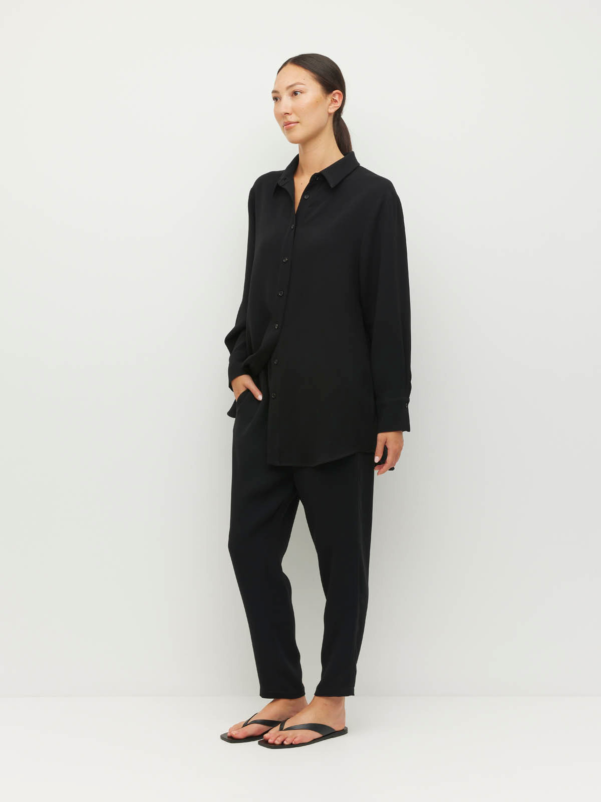 Leonard Pant (Luxe Suiting) Black