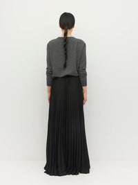 Evangeline Skirt (Matte Pleat) Black