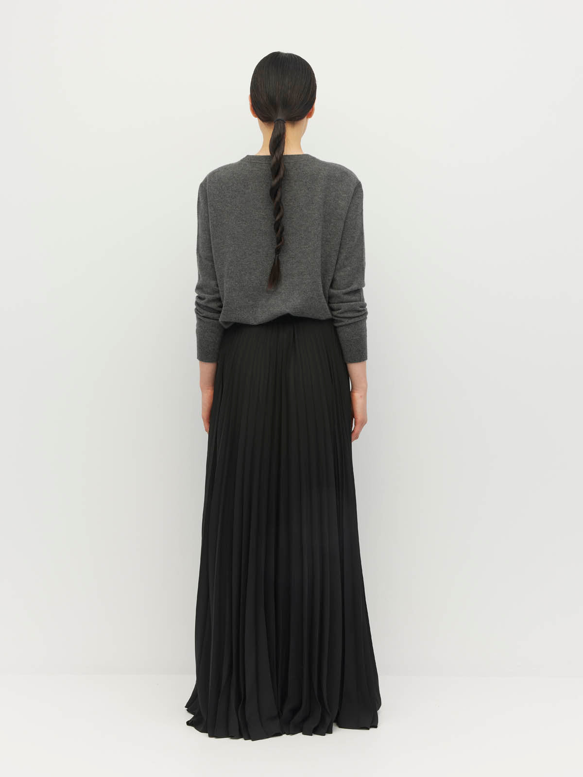 Evangeline Skirt (Matte Pleat) Black