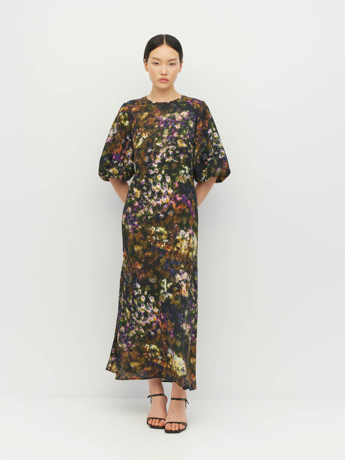 Arabella Dress (Midnight Meadow) Firefly Floral