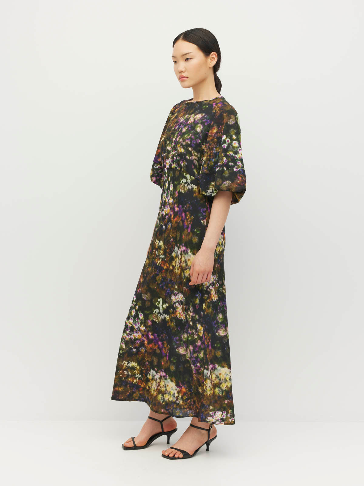 Arabella Dress (Midnight Meadow) Firefly Floral