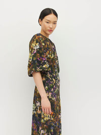 Arabella Dress (Midnight Meadow) Firefly Floral