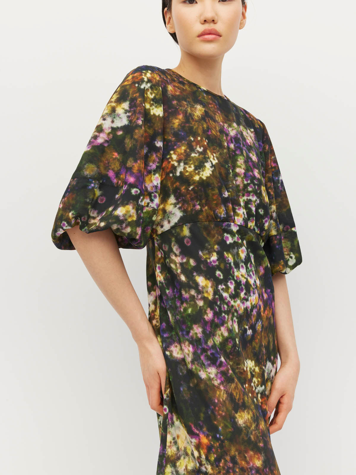 Arabella Dress (Midnight Meadow) Firefly Floral