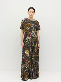 Bettina Dress (Midnight Meadow) Firefly Floral