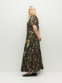 Bettina Dress (Midnight Meadow) Firefly Floral