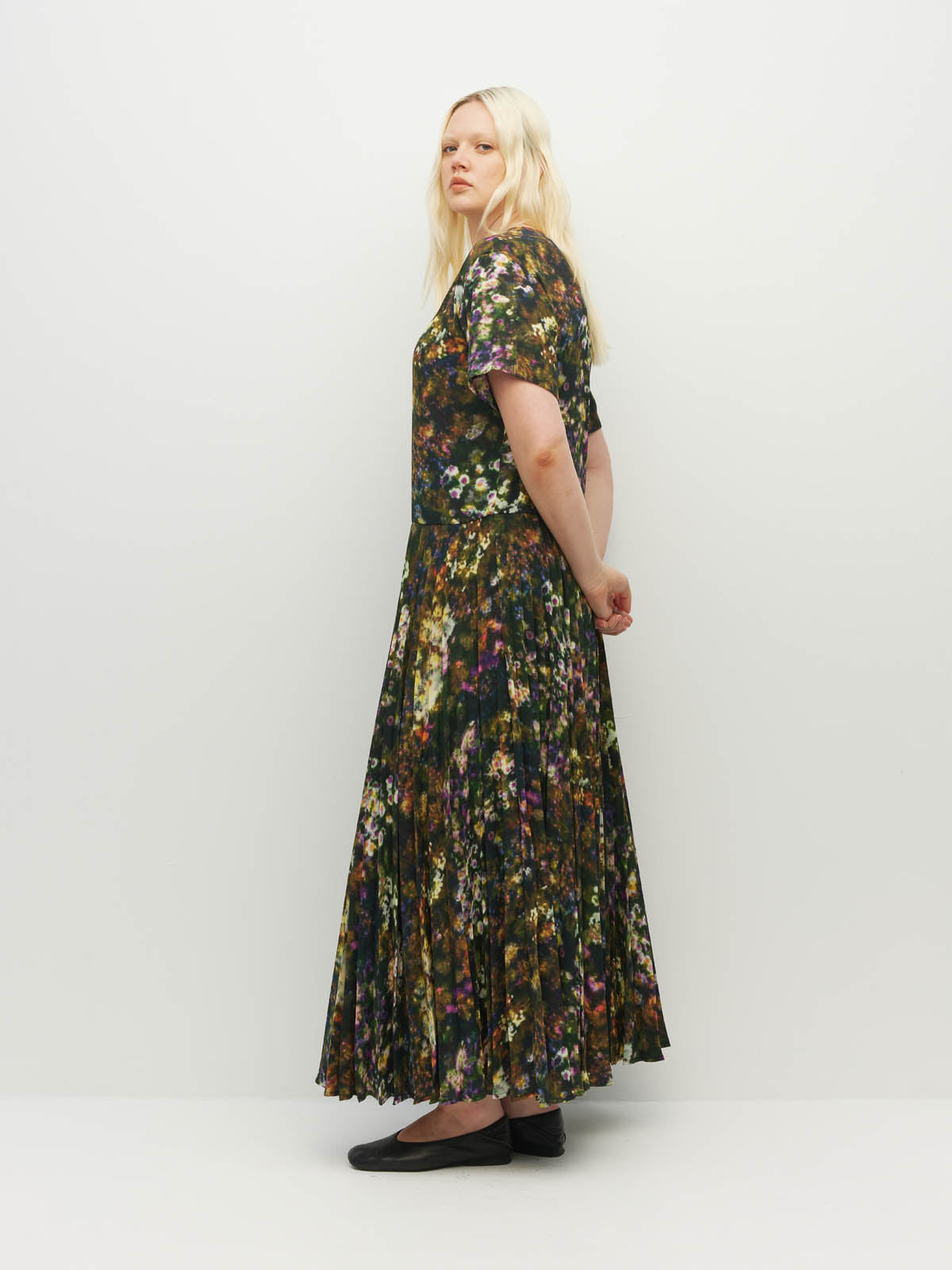 Bettina Dress (Midnight Meadow) Firefly Floral