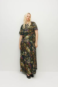 Bettina Dress (Midnight Meadow) Firefly Floral