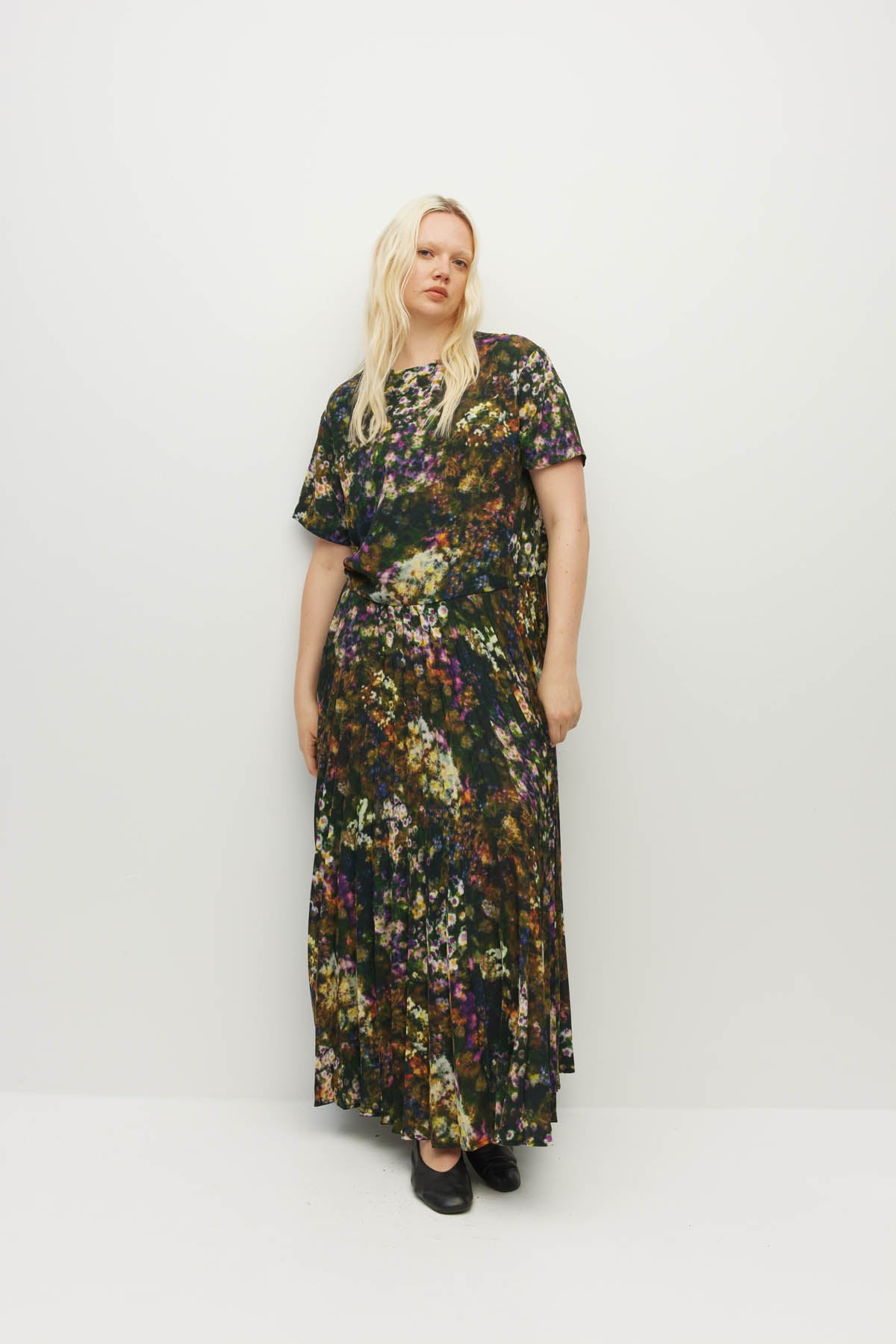 Bettina Dress (Midnight Meadow) Firefly Floral