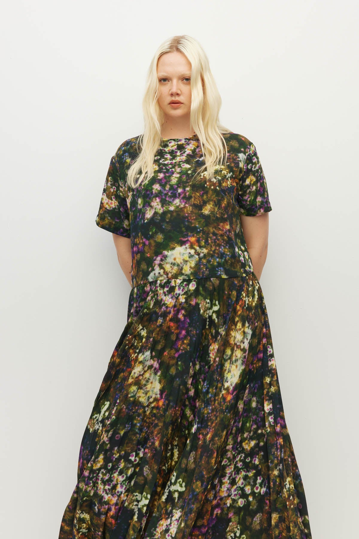 Bettina Dress (Midnight Meadow) Firefly Floral