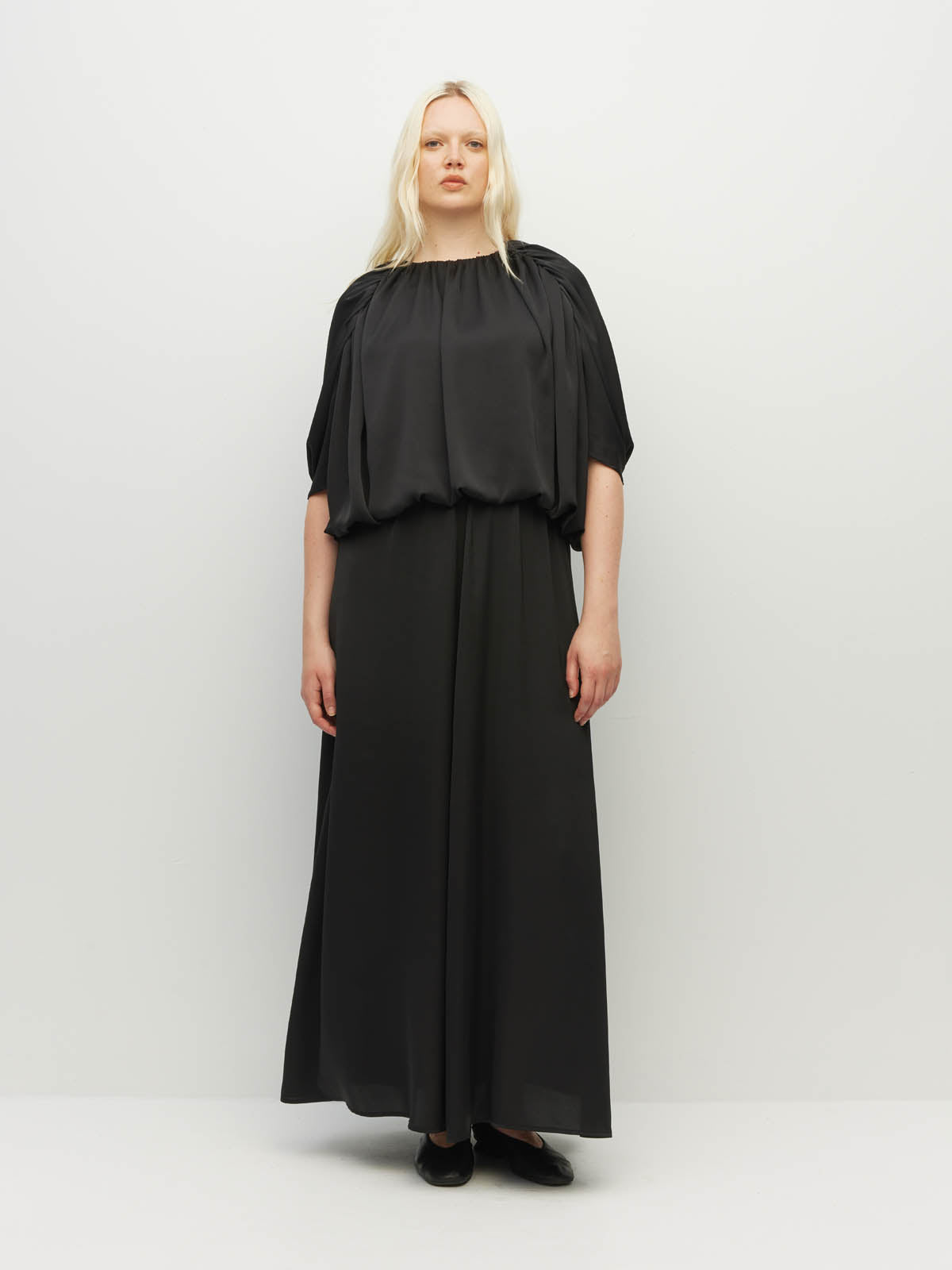 Una Dress (Poly De Chine) Black