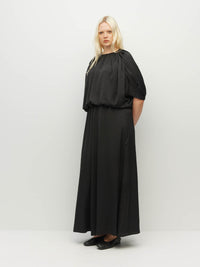 Una Dress (Poly De Chine) Black