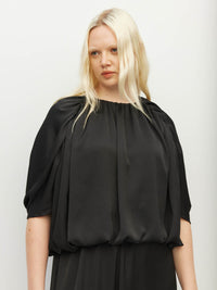 Una Dress (Poly De Chine) Black
