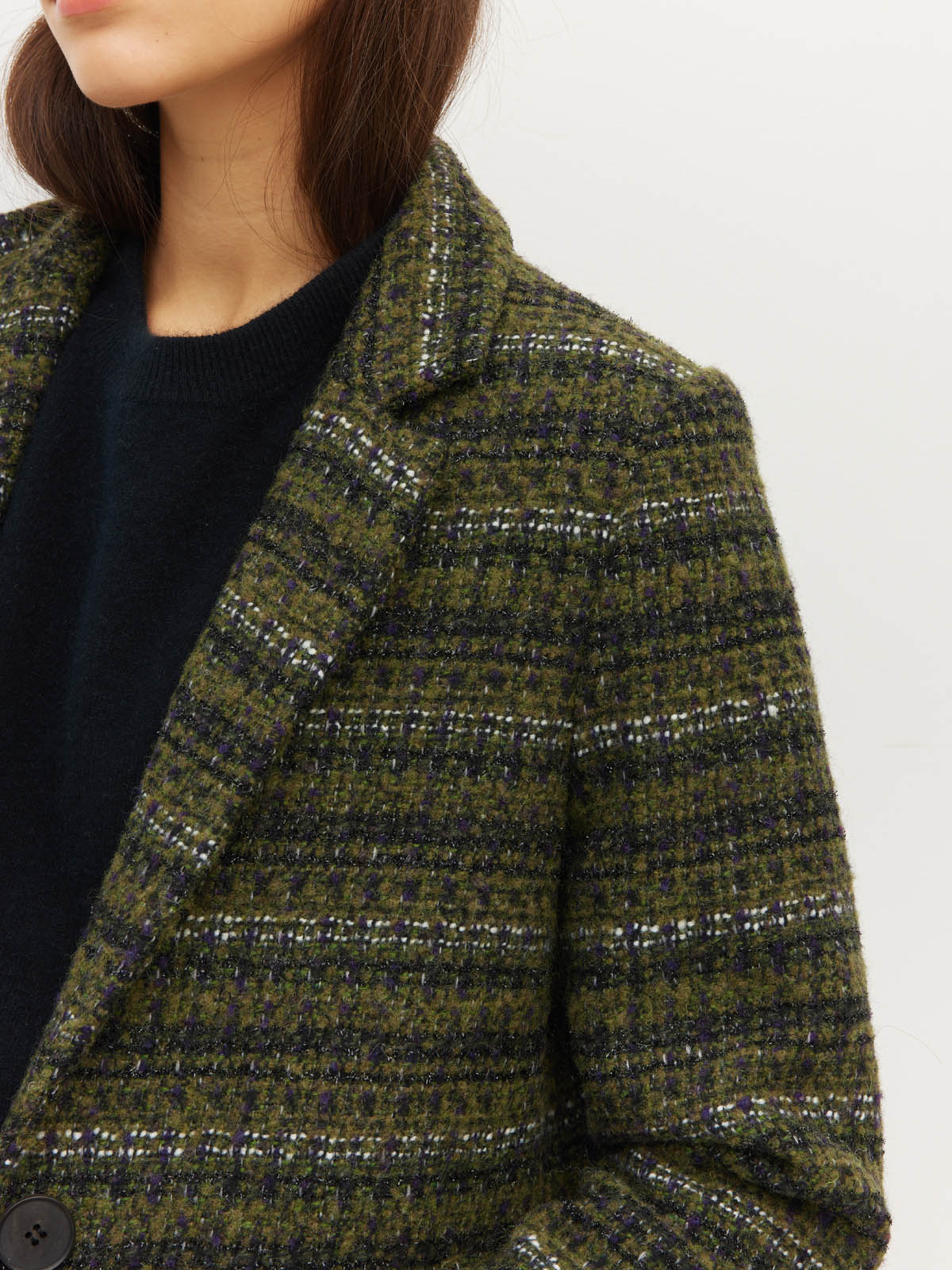 Watson Coat (Sparkle Coating) Forest Tweed
