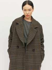 Cassia Coat (Southern Check) Mushroom Check