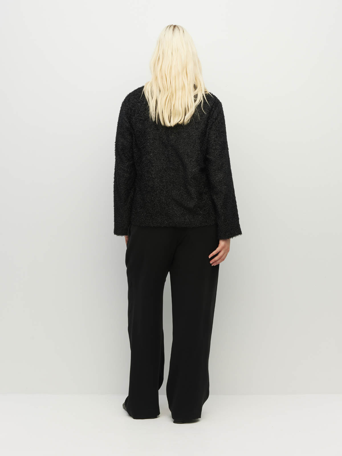 L/S Fancy T (Textured Tinsel) Onyx