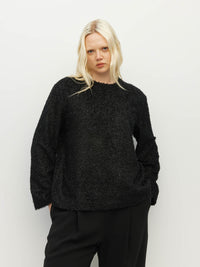 L/S Fancy T (Textured Tinsel) Onyx