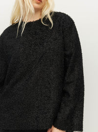 L/S Fancy T (Textured Tinsel) Onyx