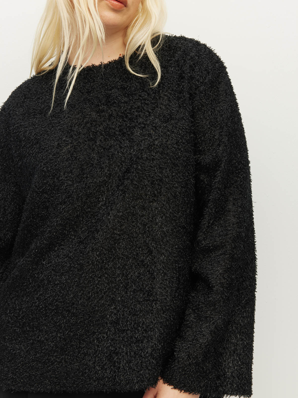 L/S Fancy T (Textured Tinsel) Onyx