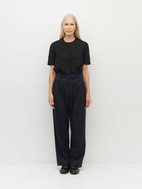 Boyfriend Pant (Wool Twill) Navy Twill