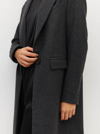 Mantelle Coat (Woollen Twill) Storm Cloud