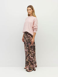Arielle Skirt (Blush Petals Silk CDC) Soft Camelia